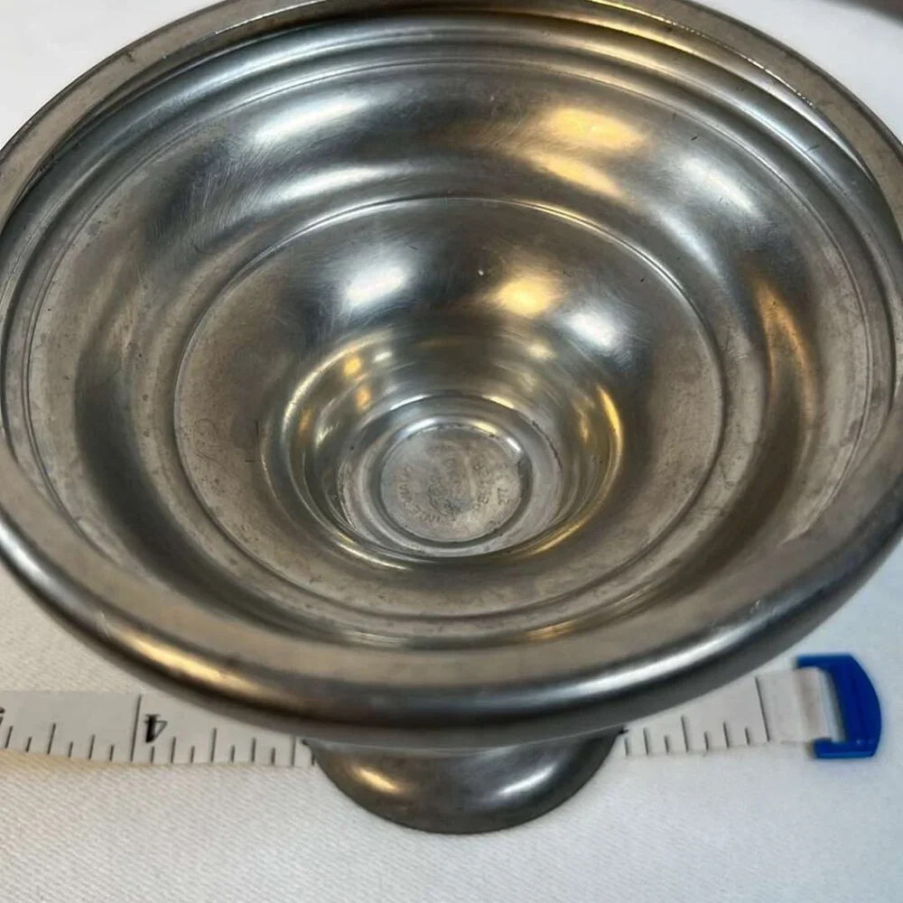 Pewter Candle Stick Single Vintage Colonial Cottagecore Elegant Minimalist Primi